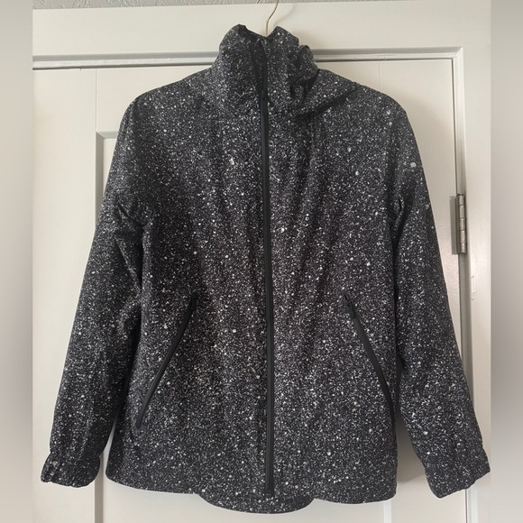 Lululemon Here To Move Jacket in Luminesce Splatter White Black - Picture 5 of 10